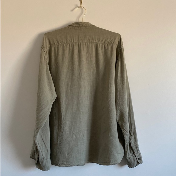 French Linen Sage Green Button Up• Size 4XL - Picture 8 of 8